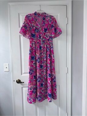 Lilly Pulitzer Marilisa Stretch Midi Shirtdress!